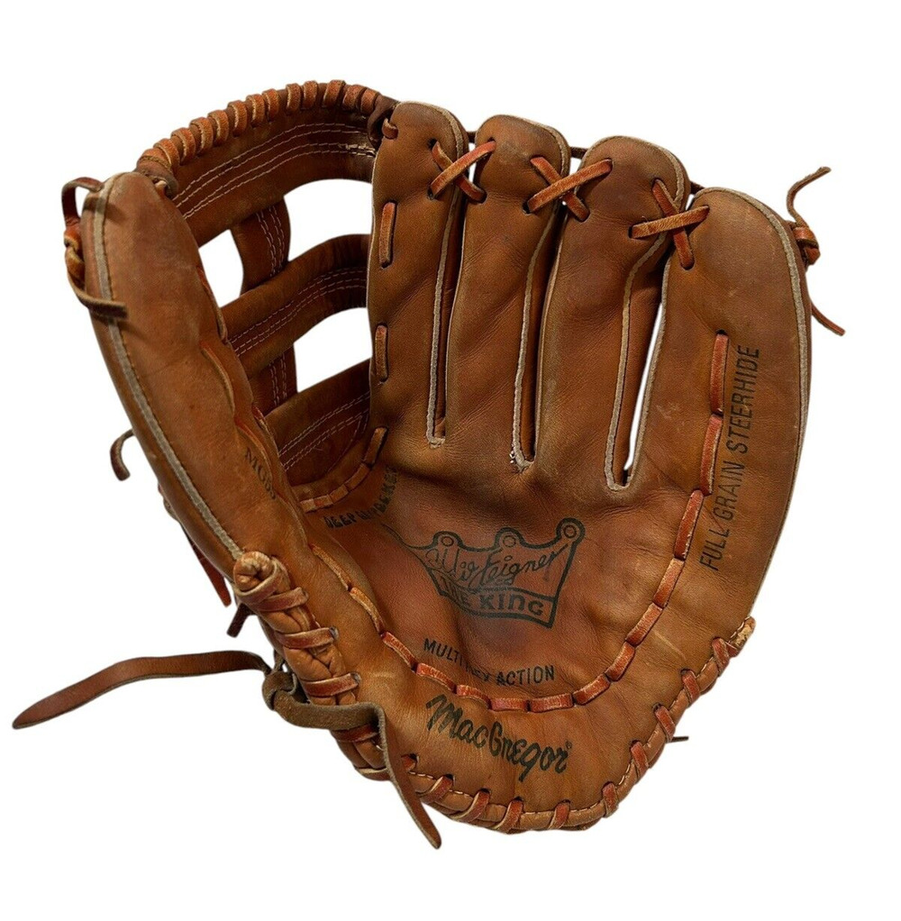 Vtg MacGregor MG55 Eddie Feigner Baseball Glove The King Softball Hand Crafted